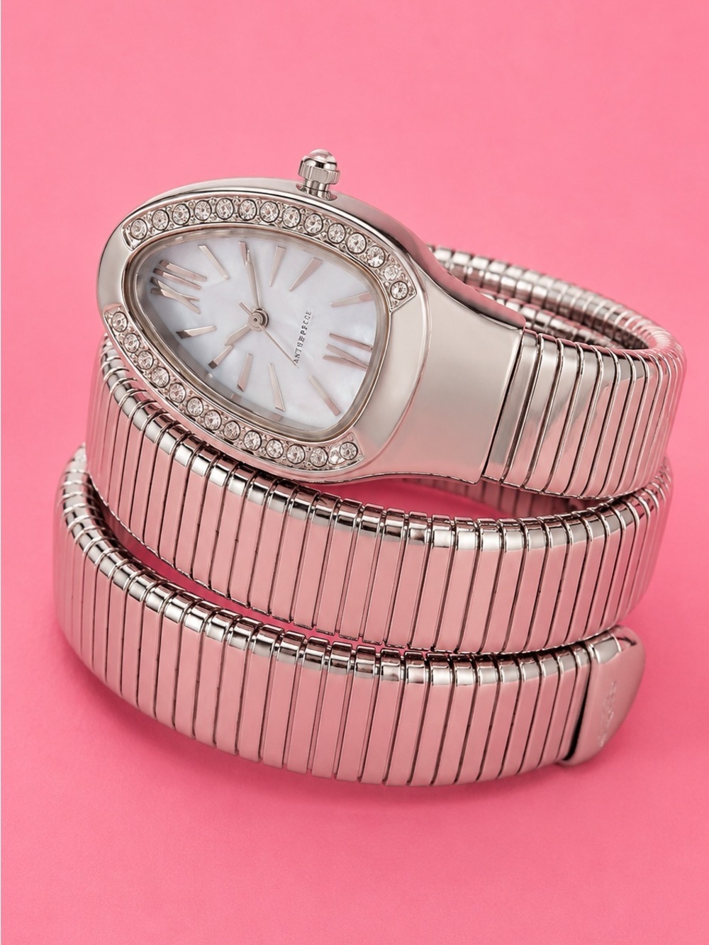 Serpenti Snake Wrap Elegant Silver Women's Watch